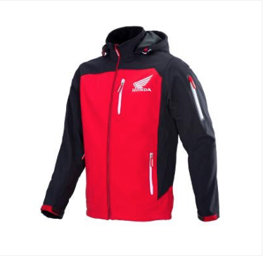 HONDA SOFTSHELL HERRE JAKKE RACING RØD/SORT