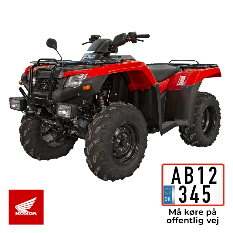 honda trx 420 fe1 traktor t3a. robust atv lave driftsomkostninger