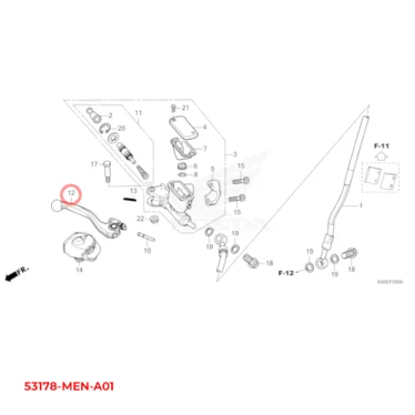 honda crf250r crf450r bremsegreb 53171-MEN-J01