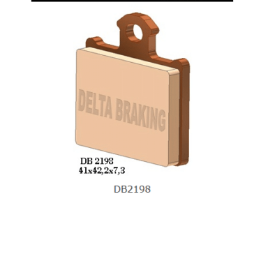 DELTA Brakepads MX DB2198 Rear Bagbremse