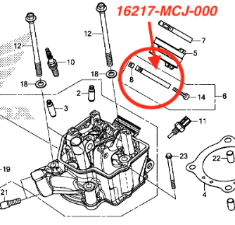 honda spændebånd crf450r 2009 2020 oem 16217MCJ000