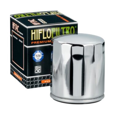 hiflo hf174c oliefilter chrome / harley davidson