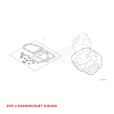 11352-K95-A20-EOP-2 PAKNINGSSÆT B BUND honda pakning, koblingsafskærmning