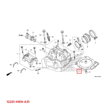 12251-MEN-A31-1 honda pakning, topstykke 12251MENA31