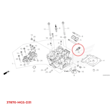 honda sensor, vandtemperatur (ntcl) 37870-MGS-D31 37870MGSD31
