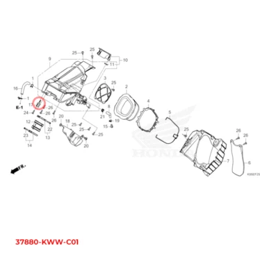 honda sensor, lufttemperatur 37880-KWW-C01 37880KWWC01