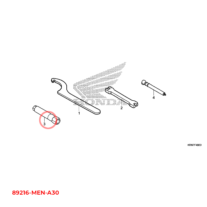 honda skruenøgle, prop (p14) 89216-MEN-A30