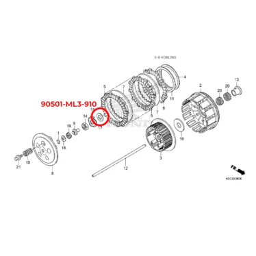 honda 90501-ML3-910 90501ML3910
