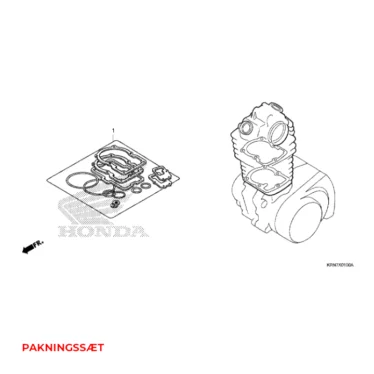 90543-MV9-670- honda gummi, montering