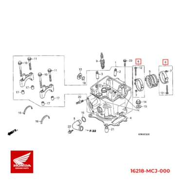 honda bånd b, isolator 16218-MCJ-000 16218MCJ000