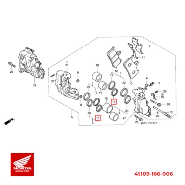 45109-166-006 honda tætning, støv 45109166006