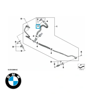 bmw benzinlynkobling 90 grader original reservedel