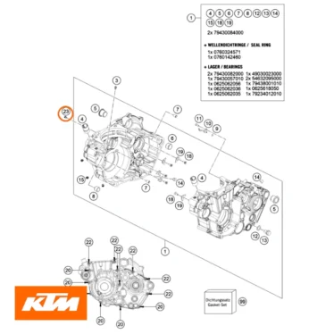 ktm oliedyse oil jet 50 m5 original reservedel