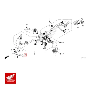 HONDA Original Hætte-enhed Lyddæmper CRF110 CRF125
