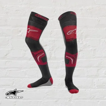 alpinestar knæbindssokker rød/sort/grå l/xxl