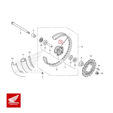 HONDA Original eger sæt front 10x216.0 CRF125 06440-K28-920