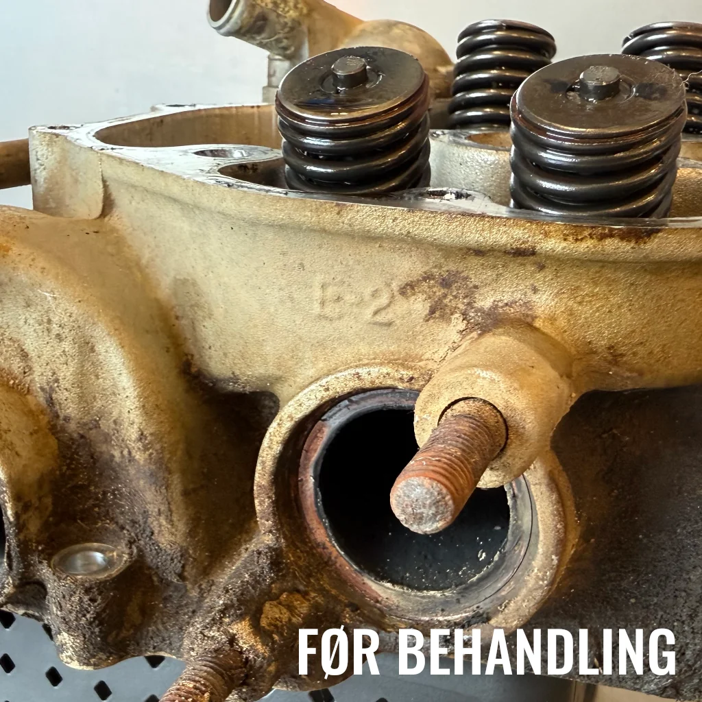 vandpolering af jern bronze messing