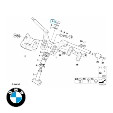 bmw dæksel til styr k1200gt/1300 2005 2009 2010