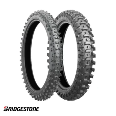 bridgestone 110/90 19" x10 sand rear crossdæk dæk fordæk bagdæk