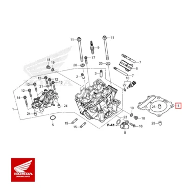 honda original pakning, topstykke crf250r 2018+