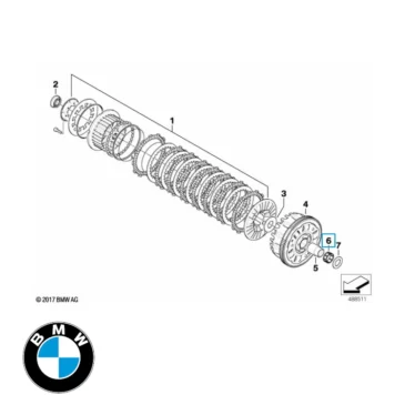 bmw nåleleje 32x36x15 k1200/k1300 original reservedel