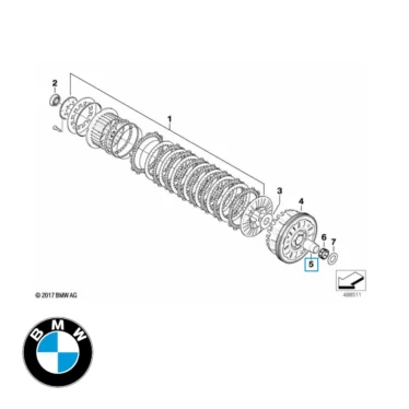 bmw koblingsbøsning k1200/k1300 original reservedel