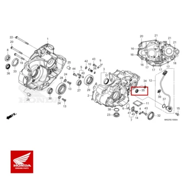 honda original olietætning, 14x22x5 (arai) krumtaphus