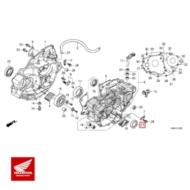 honda original olietætning, 38x52x7 (arai) krumtaphus