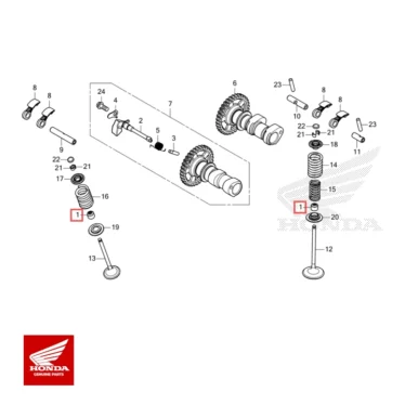 honda original pakning, ventilstamme (arai)