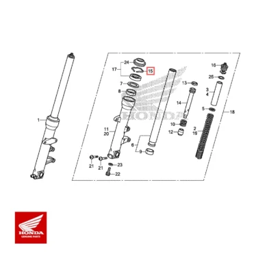 honda original ring, olietætning, stopper showa
