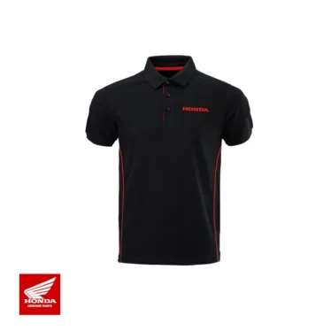 honda original polo herre paddock sort/rød xl