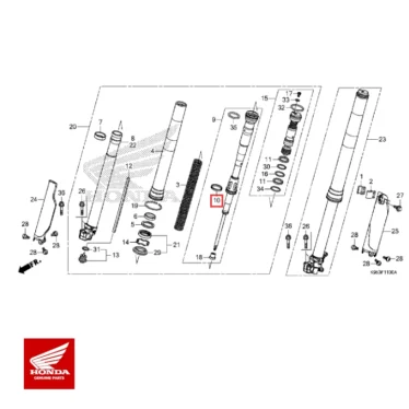 honda original bøsning b, skyder