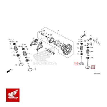 honda original ventil, i. (knastaksel) crf450r 2017+