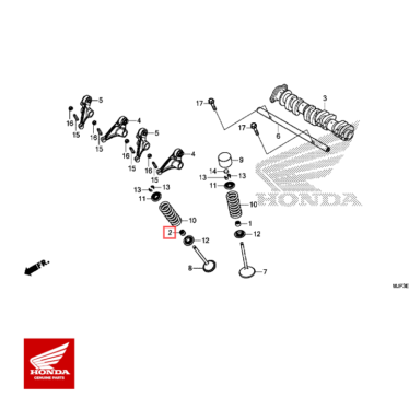 honda pakning, ventilstamme (arai)