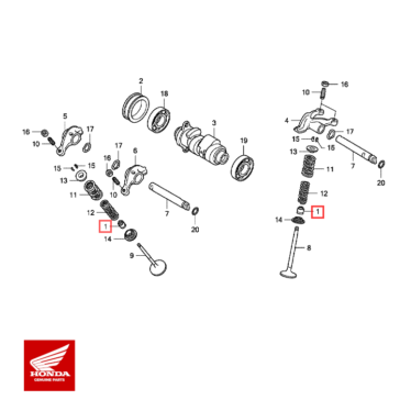 honda pakning, ventilstamme (arai) trx