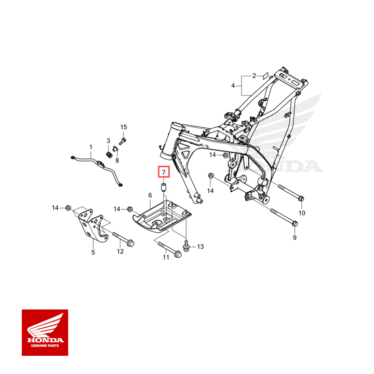 Honda original gummi b, stop CRF80/100/125