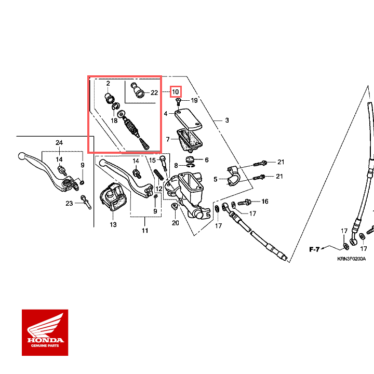 honda original stempelsæt, hovedcylinder cylindersæt crf250/450