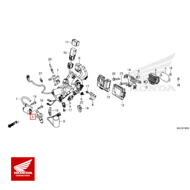 honda original hætte enhed, lyddæmper