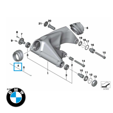 bmw original gummi til kardan r1200/r900