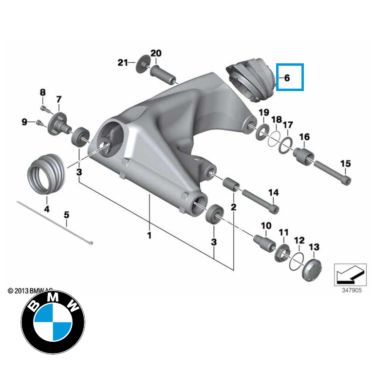 bmw original gummi til kardan r1200/r900