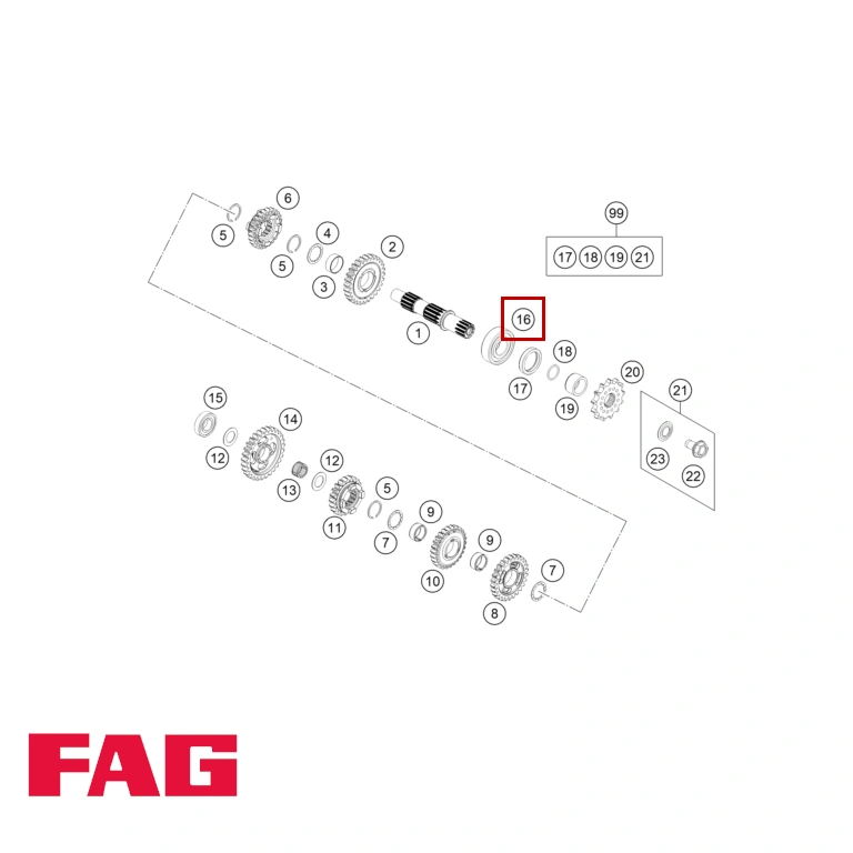 fag 6204 c c4 kugleleje 20x47x14 88cc