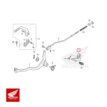 honda original gearskift pedal crf110
