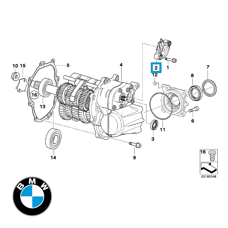 BMW Original Potentiometer Gear Sensor F800/K/R1200 - Billede 2