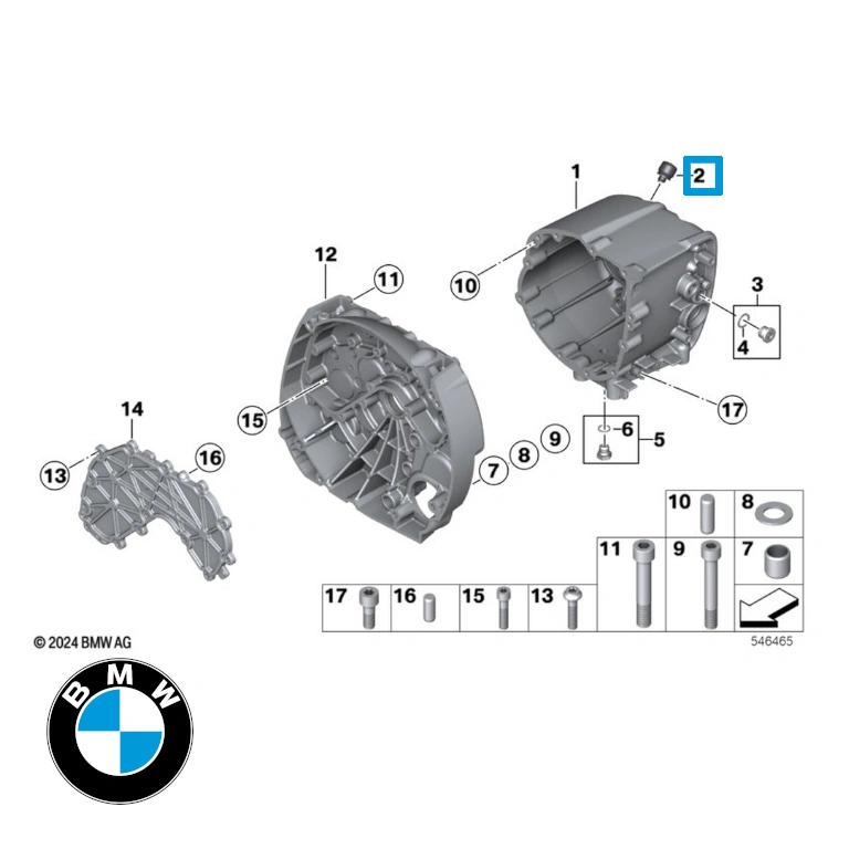 BMW original gearkasse udluftning breather C/K/R/G - Billede 3