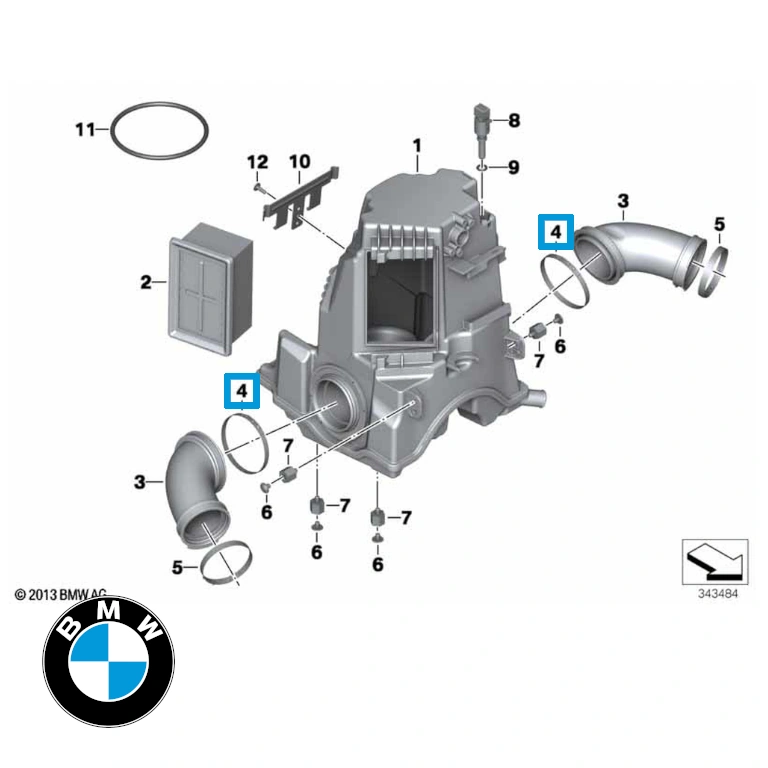 bmw originalt spændebånd r1200/r900/nine t